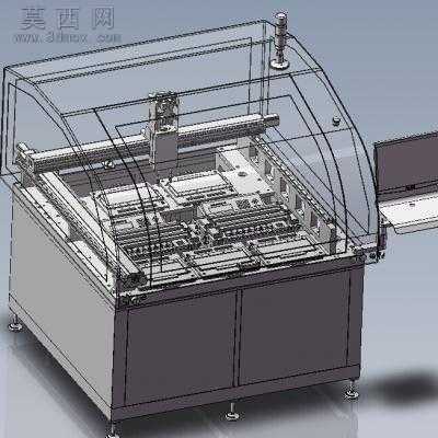 IC自动烧录机 3D模型