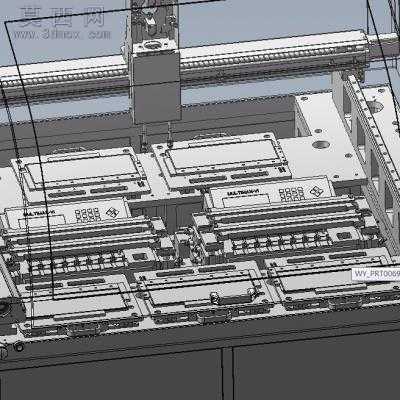 IC自动烧录机 3D模型