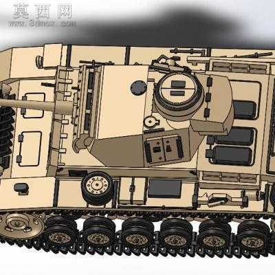 德国三号坦克装甲战斗车 3D模型