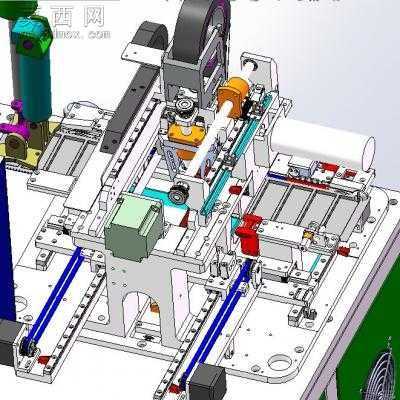 电子部件载带切断机 3D模型