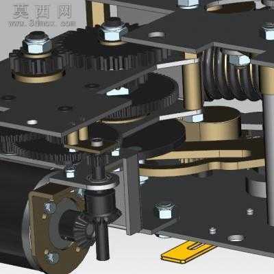 开关的弹簧机构 3D模型