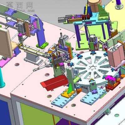 自动化马达组件焊接机 3D模型