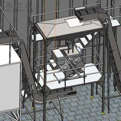 输送带式光学筛选机 3D模型