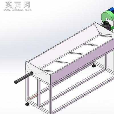 管材钢管自动抛光机 3D模型