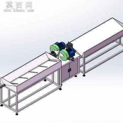 管材钢管自动抛光机 3D模型