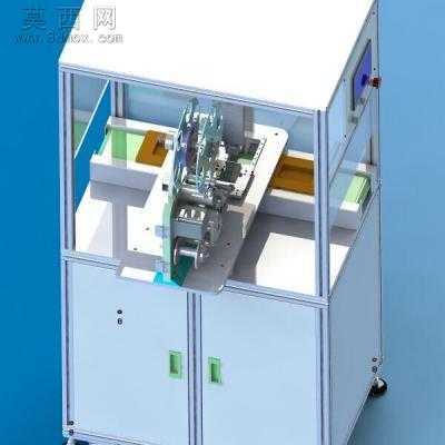 手机电池盖贴标机也可适用于PCB板条码贴装 3D模型