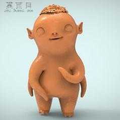 捉妖记的胡巴可3d打印 3D模型