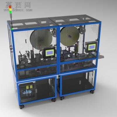 汽车链接器折弯裁切机 3D模型