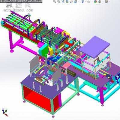 全自动纸箱包装机设计 3D模型