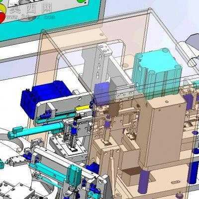 自动化转盘式五金件组装机 3D模型