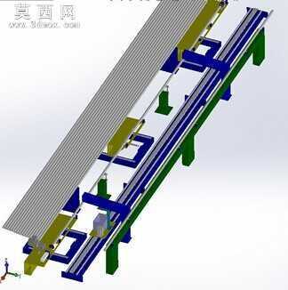 钢管探伤测试设备 (钢管探伤机) 3D模型