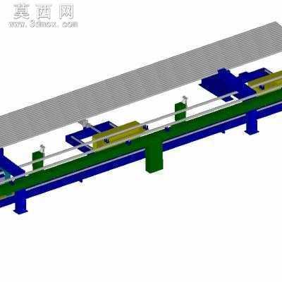 钢管探伤测试设备 (钢管探伤机) 3D模型