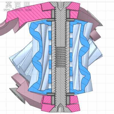 莫比乌斯齿轮环图纸 3D模型