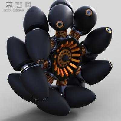 麦克纳姆轮(type b)设计图纸 3D模型