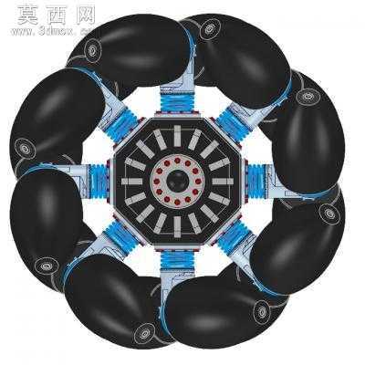 麦克纳姆轮(type b)设计图纸 3D模型