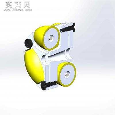 omni wheel(ȫ����)���ͼֽ 3Dģ��