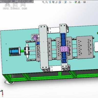 插座去毛刺打磨机设备三工位 3D模型