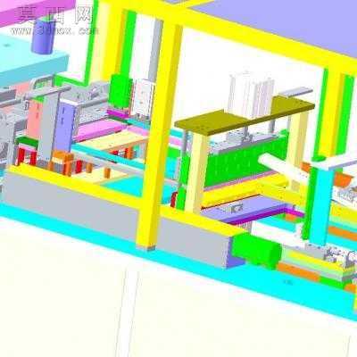 锂电池铝膜自动成型机 3D模型
