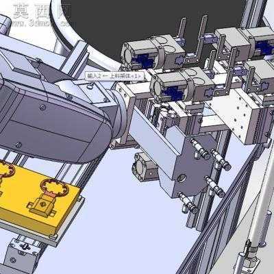 机床取料机器手 3D模型