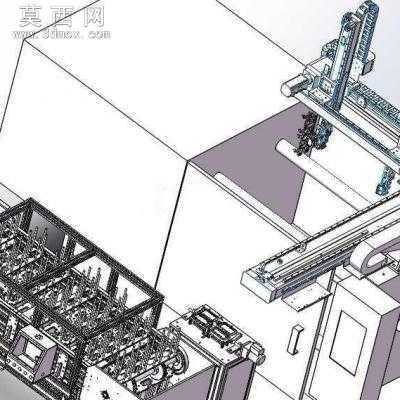 机械手码垛机 取出机构、折叠机构 3D模型