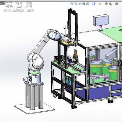 日本公司Ampere DUP滚筒支架组件组装机设备 3D模型