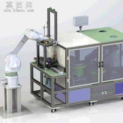 日本公司Ampere DUP滚筒支架组件组装机设备 3D模型