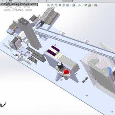 自动化螺母给料机 3D模型