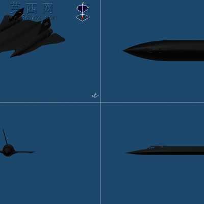 SR-71黑鸟侦察机侦察机 3D模型