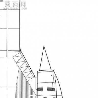 SR-71黑鸟侦察机侦察机 3D模型