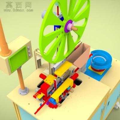 SMD全自动载带包装机 3D模型