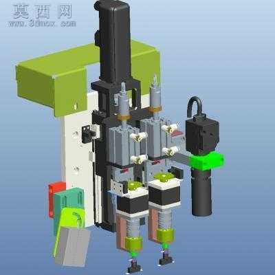 SMT在线式自动贴二维码机手机PCB板贴条码设备 3D模型