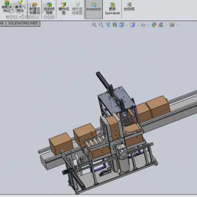 箱体自动化翻转设备 3D模型