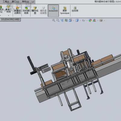 箱体自动化翻转设备 3D模型