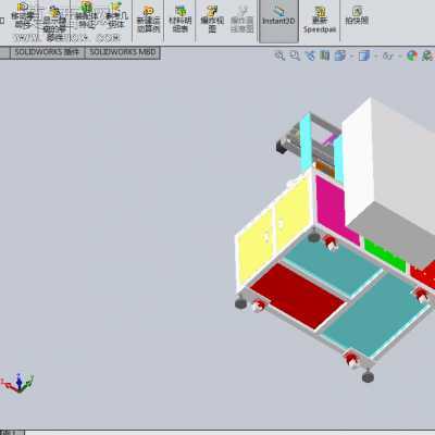 钢片胶条自动装配机 3D模型