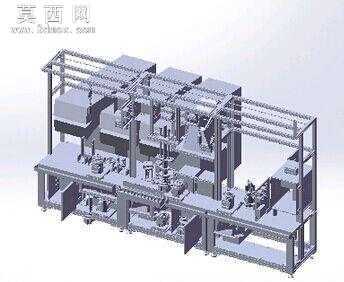 10P30离合器装配生产线 3D模型