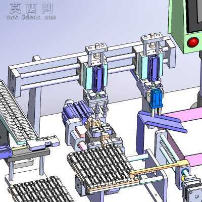 弹性薄板自动焊接机 3D模型