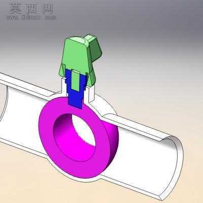 管球阀门开关 3D模型
