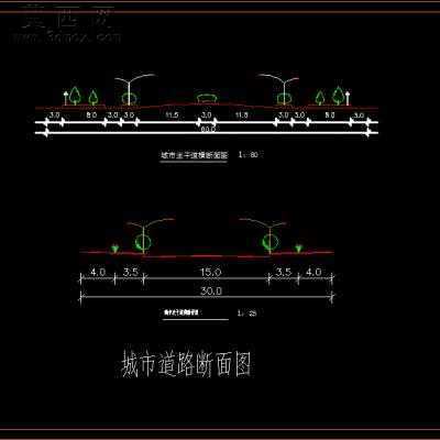 某小区规划设计作业-CAD图7张 CAD图纸
