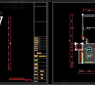 某复式住宅东南亚风格装饰施工图及效果图-540平CAD图纸74张 CAD图纸