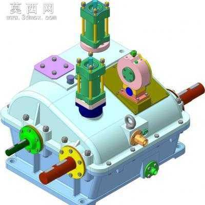 变速器内部结构清晰 3D模型