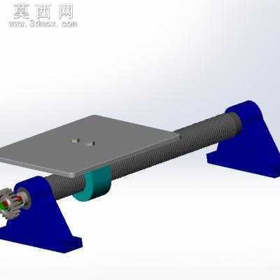 螺杆传动--装配体 3D模型