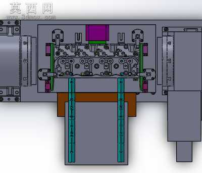 发动机气缸盖精密液压工装夹具4种加工工序 3D模型