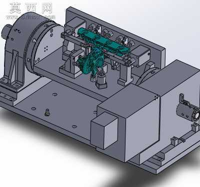 发动机排气歧管精密液压工装夹具 3D模型