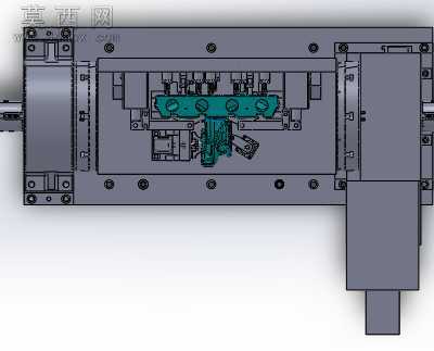 发动机排气歧管精密液压工装夹具 3D模型