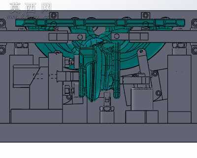 发动机排气歧管精密液压工装夹具 3D模型