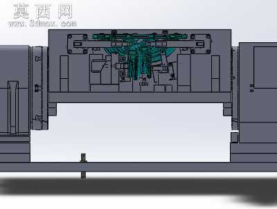 发动机排气歧管精密液压工装夹具 3D模型