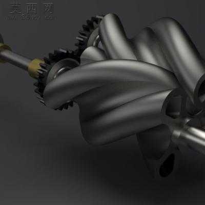 螺杆式压缩机设计图纸 3D模型,