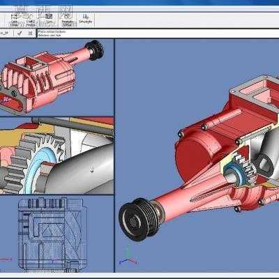 螺杆式压缩机设计图纸 3D模型,