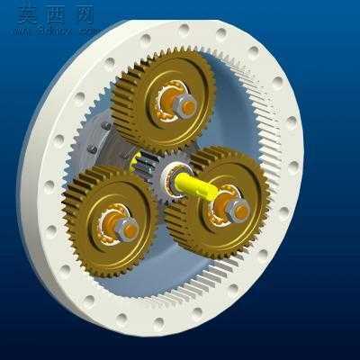 行星齿轮传动机构图纸 3D模型
