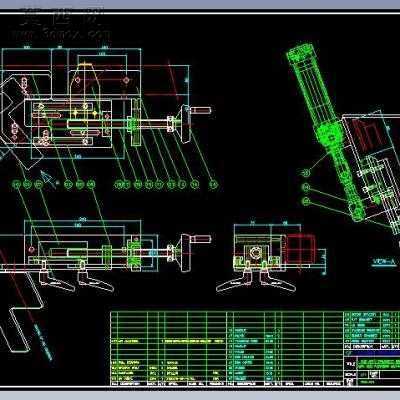 碾压机总装图 CAD图纸AutoCAD.Mechanical设计,